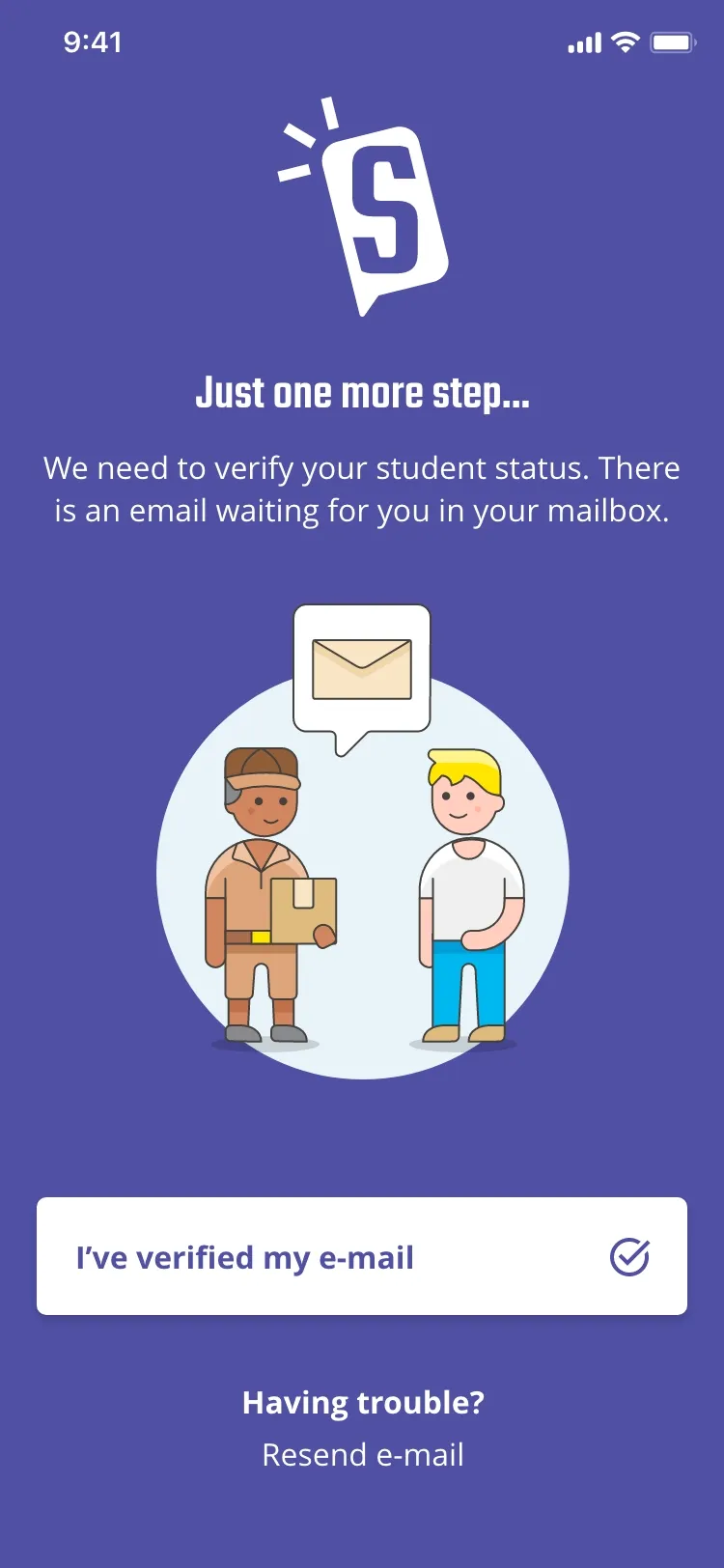CBS Students app screen
